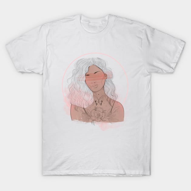 Floral Girl T-Shirt by TatianaGomes